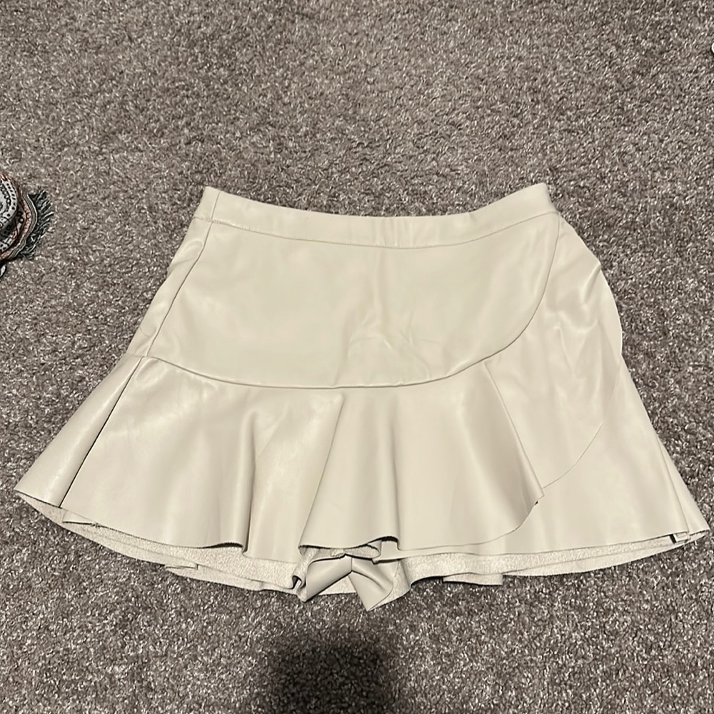 Leather Skort